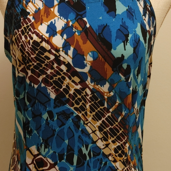 Beautiful Glamour Multicolor Maxi Dress. - Picture 8 of 8